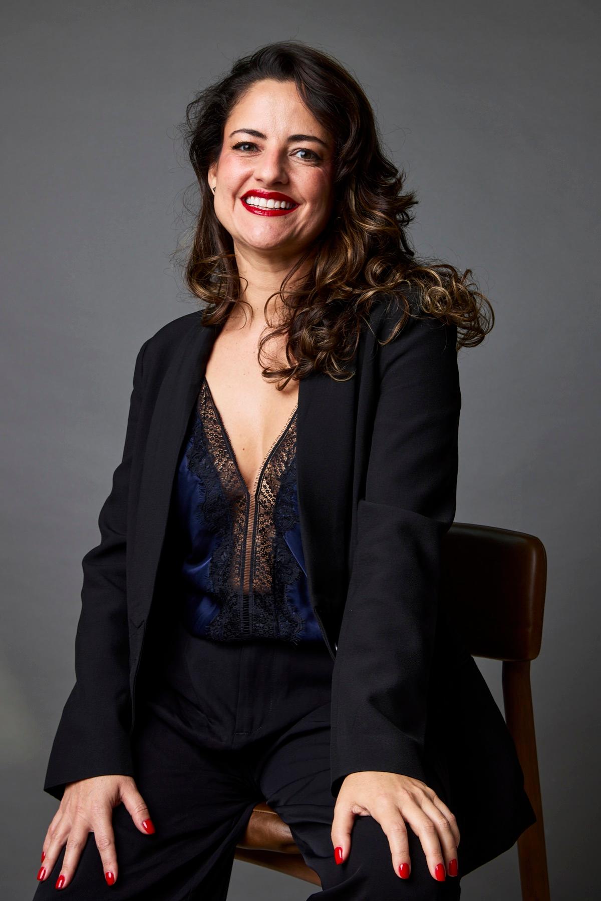 Retrato da escritora e atriz Liana Ferraz